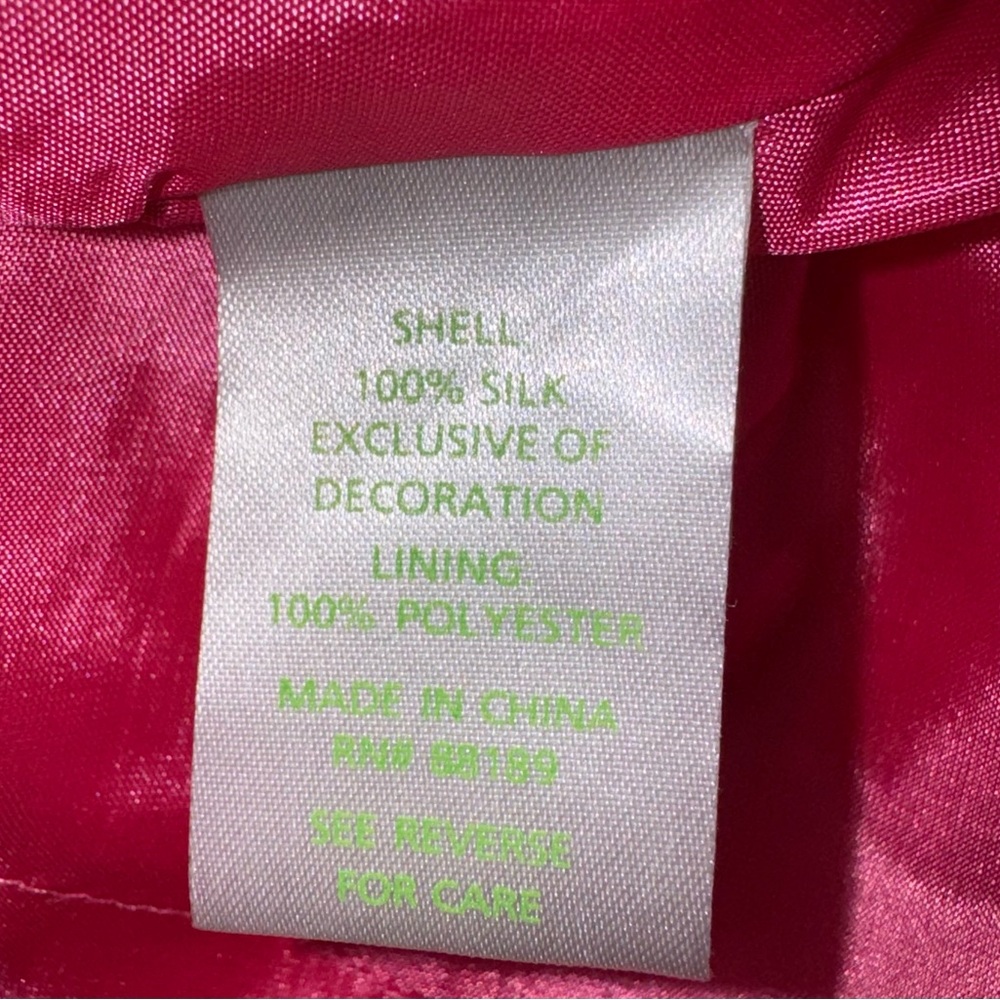 Lilly Pulitzer Beau Hotty Pink Ruffle Strapless Beaded Dress, Size 0 - Picture 5 of 7